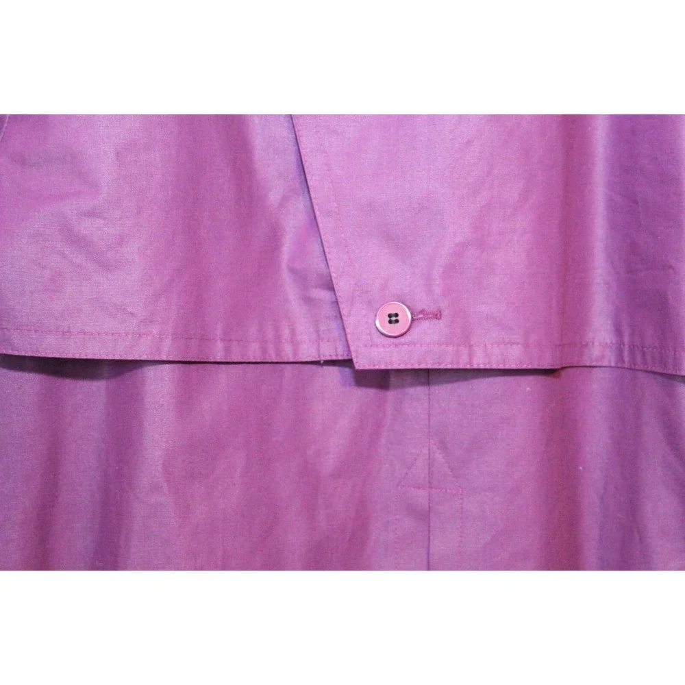 NWT London Fog Marta Trench Coat Royal Amethyst Purple Women's Size 16 H14297 - Picture 11 of 16